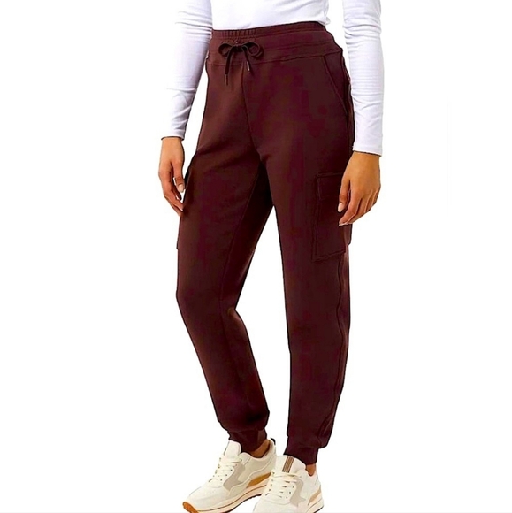 NWT 32 Degrees Ladies Cargo Jogger Burgandy(Dark Red) M XL - Picture 1 of 6